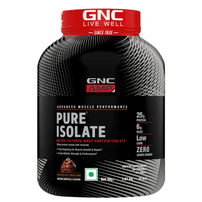 GNC AMP Pure Isolate Whey Protein 4 Lbs