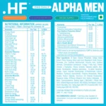HF Series AlphaMen Multivitamin for Men's Health (60Tab)